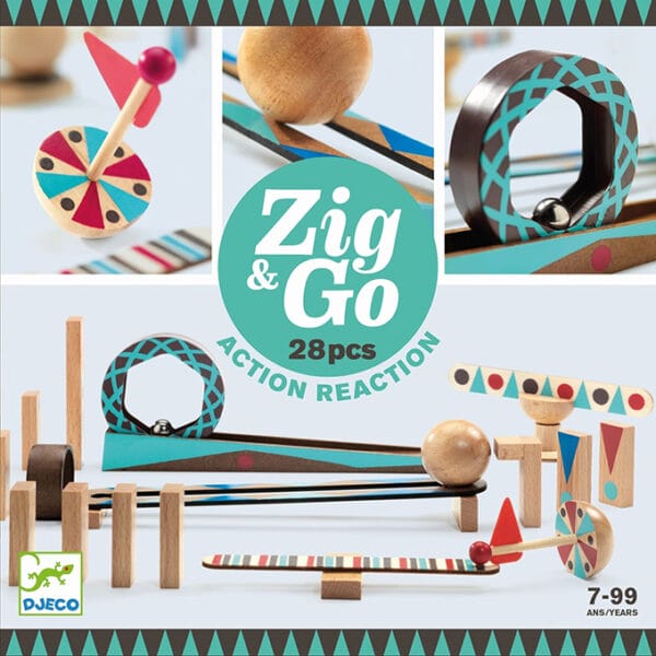Djeco - Zig & Go actie reactie baan 28pcs