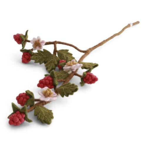 Gry & Sif - vilten bloem raspberry branch