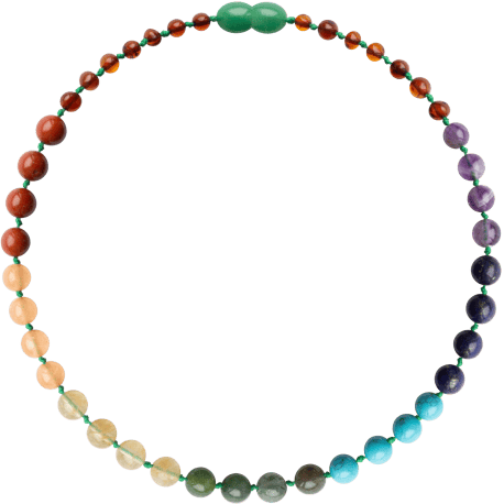Barnsteen ketting kind - Chakra rainbow