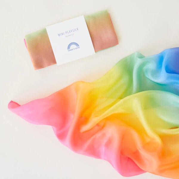 Sarah's Silks - Speelzijde klein regenboog