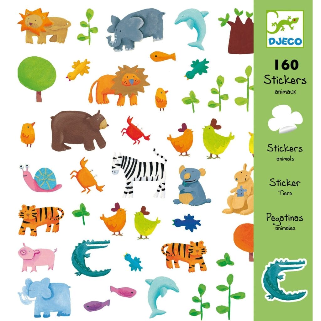 Djeco - Stickers wilde dieren