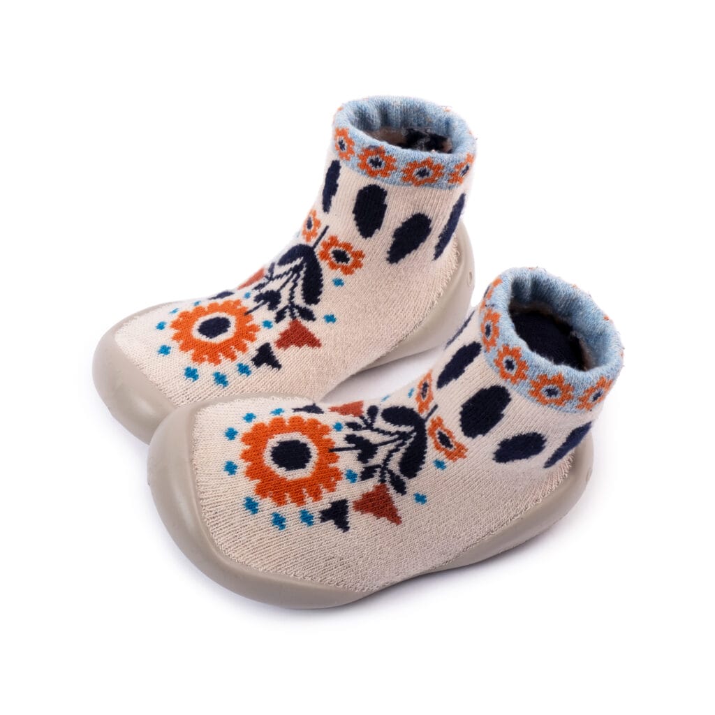 Collegien - Slofjes kind Folk flower