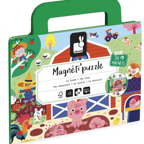 Janod - Magnetische puzzel boerderij