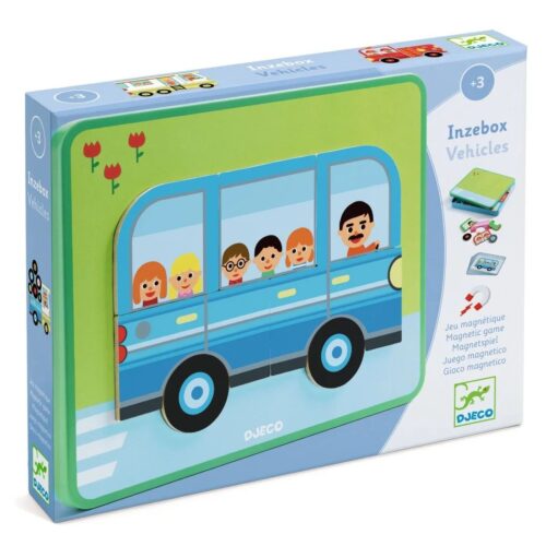 Djeco - Inzebox magnetische voertuigen