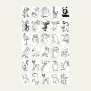 Kidywolf - REFILL kidydraw mini - once upon a time/animals
