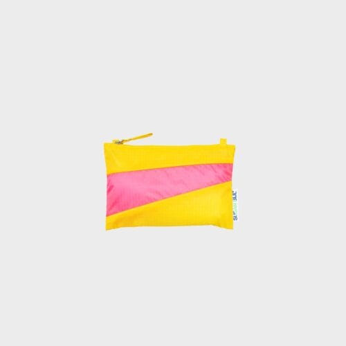 Susan Bijl - The new pouch - Small - TV Yellow Fluo pink
