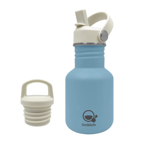 Smikkels - RVS drinkfles blauw 350ml