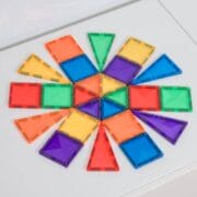 SALE Connetix Magnetic tiles - RAINBOW mini pack 24 piece