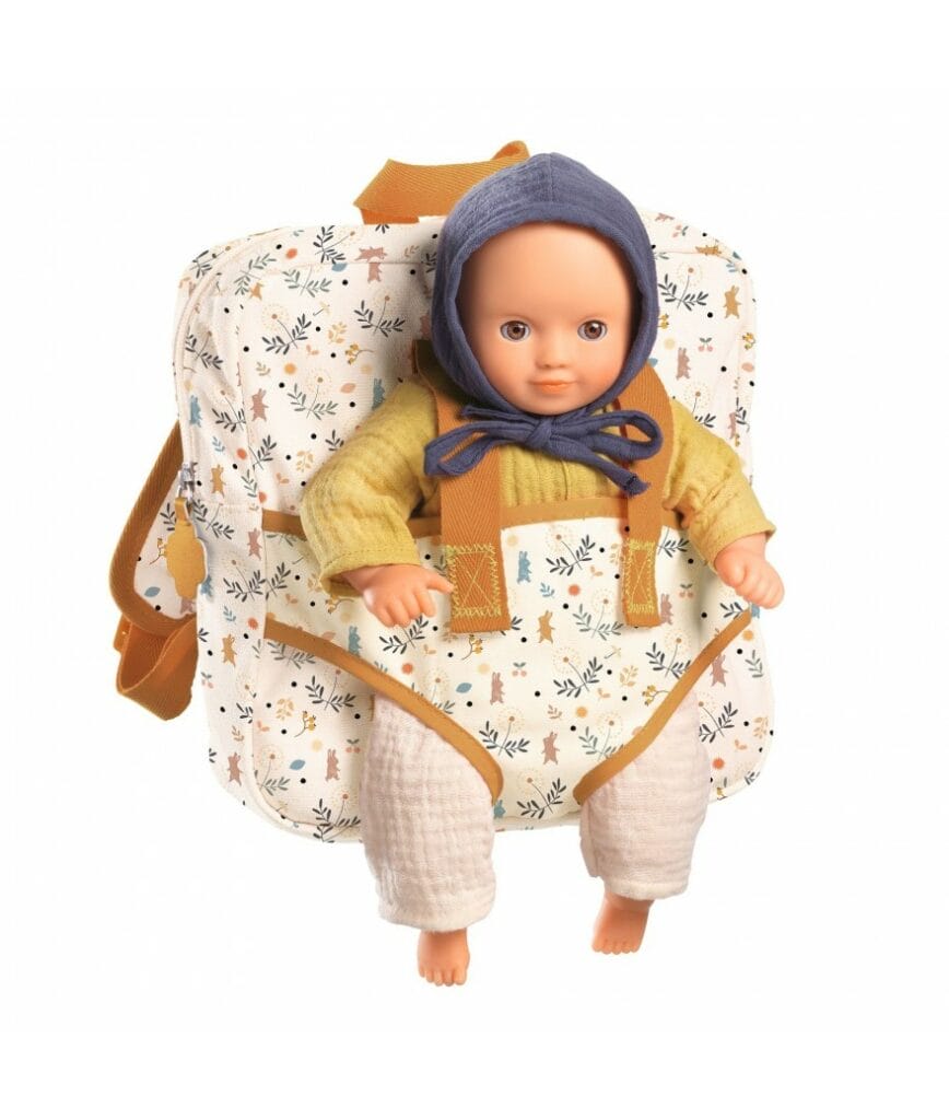 Djeco - Poppen draagtas rugzak Pomea
