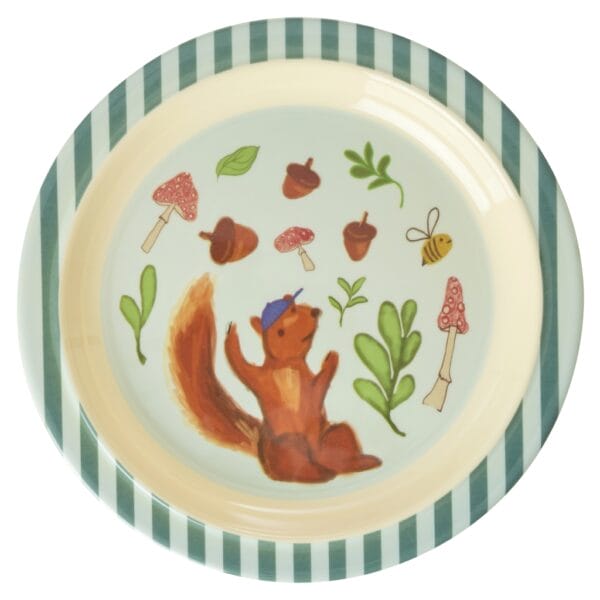 Rice - Melamine bord kids - forest blauw
