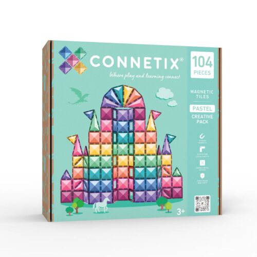 Connetix Magnetic tiles - Pastel creative pack 104 pieces