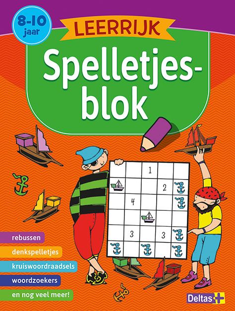 Deltas - leerrijk spelletjesblok 8-10 jaar