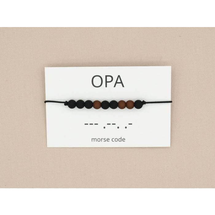 Morsecode armbandje - opa
