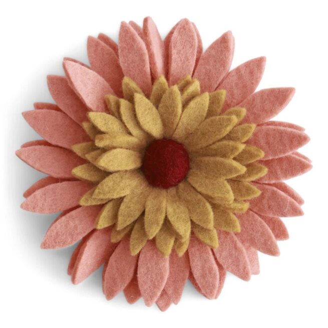 Gry & Sif - Muurbloem Gerbera light peach