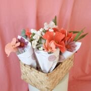 Gry & Sif - Vilten bloem klaproos raspberry