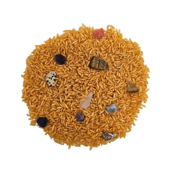 Grennn - Speelrijst geel met edelstenen 300 gram