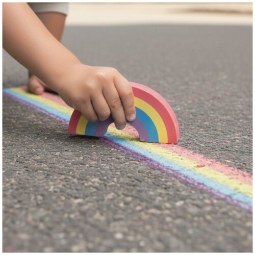 Spiegelburg - regenboog stoepkrijt