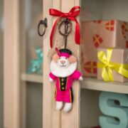 Sjaal met verhaal - Hangertje pietermuis fuchsia