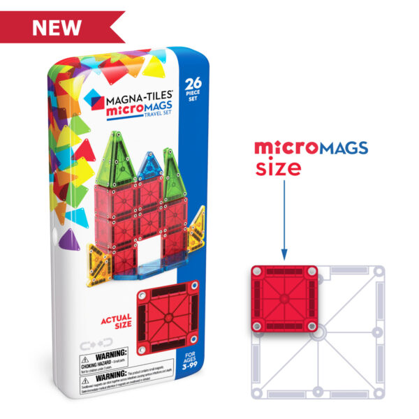 Magnatiles - Micromags Travel MINI 26 piece
