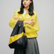 Susan Bijl - The new shopping bag - Medium - Black sunflower