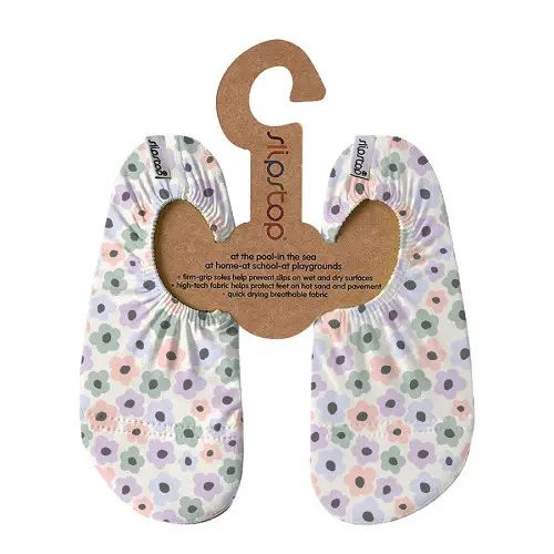 Slipstop shoes - kids flower colourful