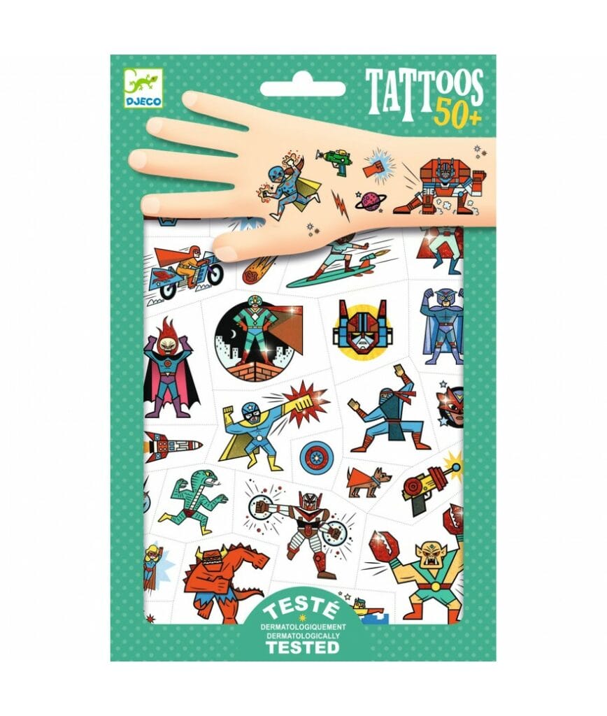 Djeco - Tatoeages helden en schurken