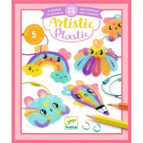 Djeco - Artistic Plastic Kawaii keyring
