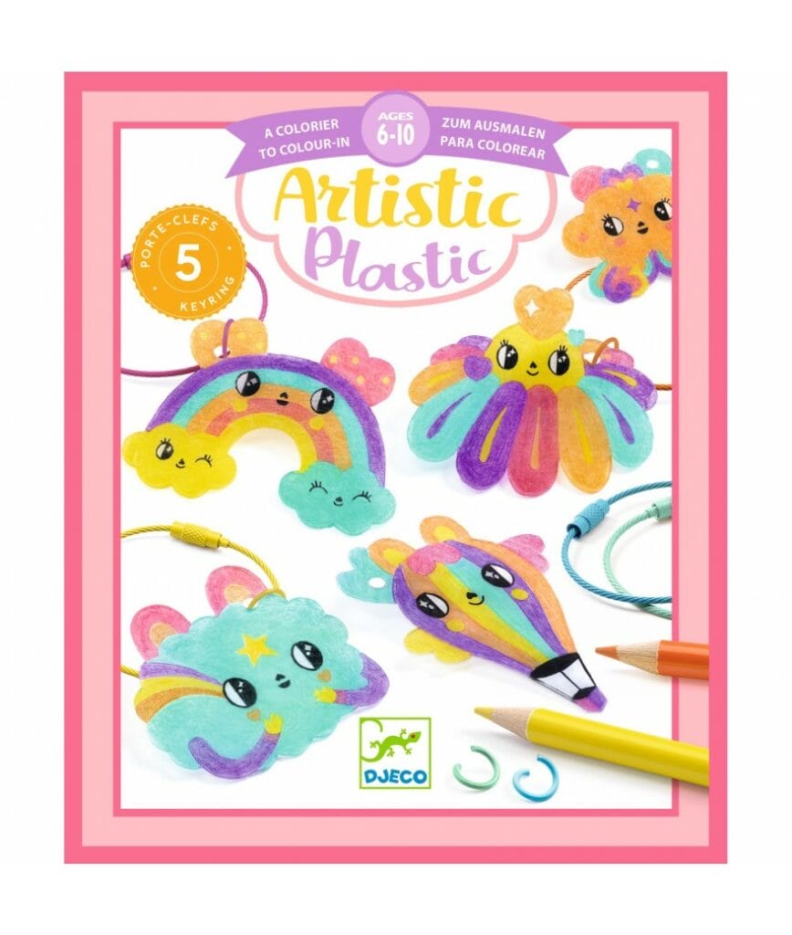 Djeco - Artistic Plastic Kawaii keyring