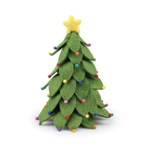 Sjaal met verhaal - Vilten kerstboom