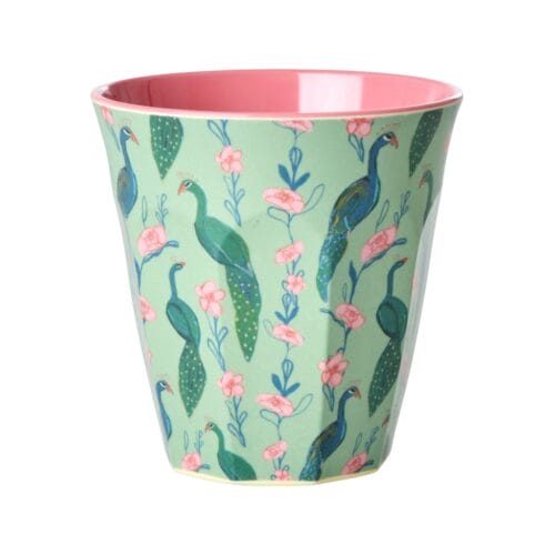 Rice - Melamine beker peacock