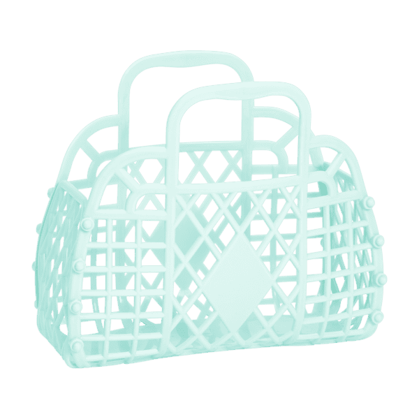 Sunjellies - Retro basket mini seafoam