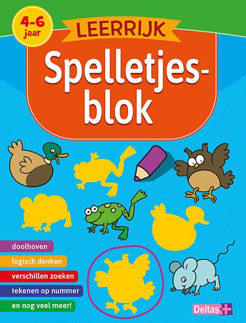 Deltas - Leerrijk spelletjesblok 4-6 jaar