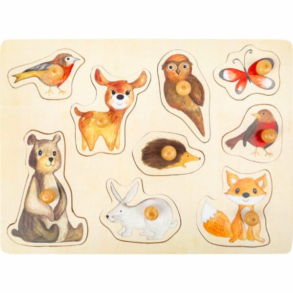 Small foot - Houten puzzel bosdieren