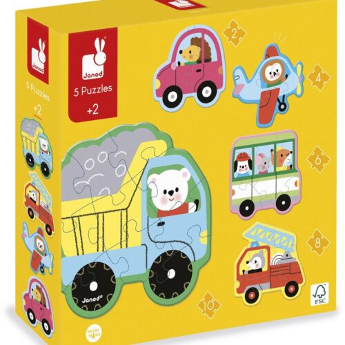 Janod - Eerste puzzel voertuigen