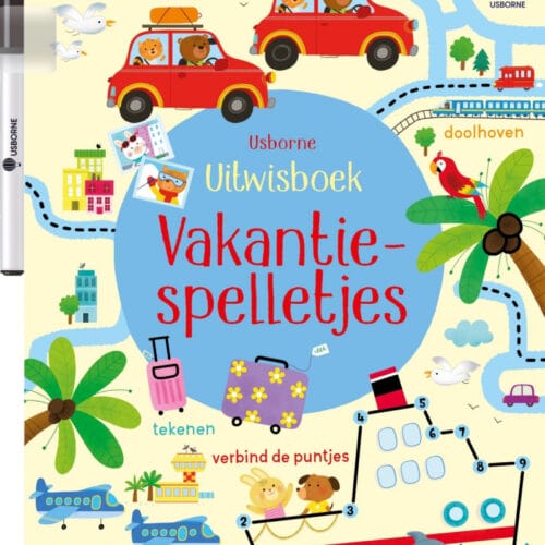 Usborne - Uitwisboek vakantiespelletjes