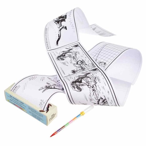 Rex London - Mini rol kleurboekje en spelletjes dinosaurus