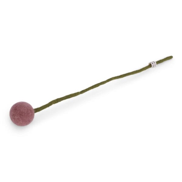 Gry & Sif - Vilten bloem craspedia rouge