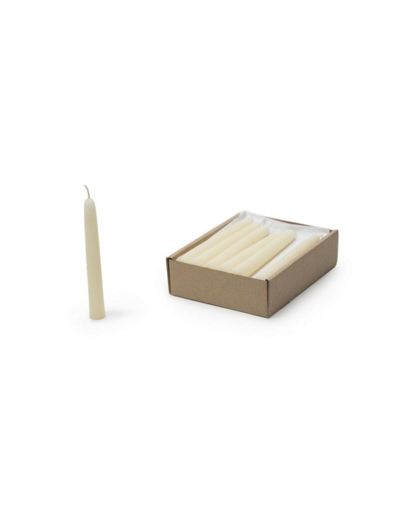 Dipam - Bijenwas kerstboomkaarsjes 20 stuks wit