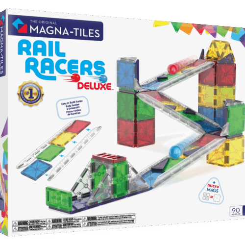 Magnatiles -  Rail Racers Deluxe 90-Piece Set