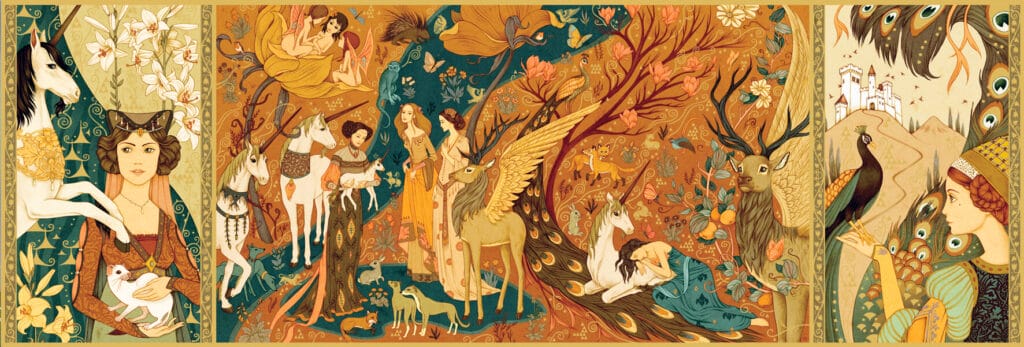 Djeco - Puzzel Unicorn garden 500 stukjes