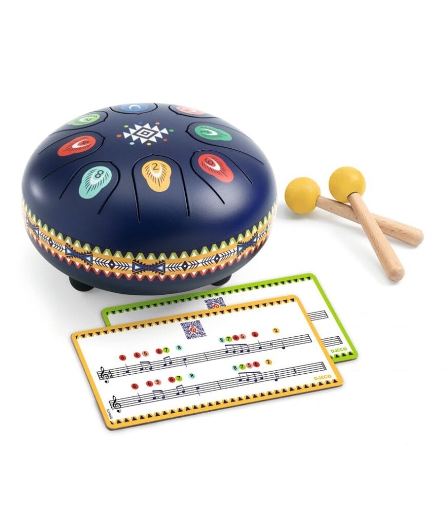 Djeco - Tongdrum donkerblauw 8 tonen