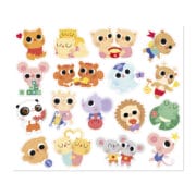 Janod - Mijn eerste grote stickers - babydieren