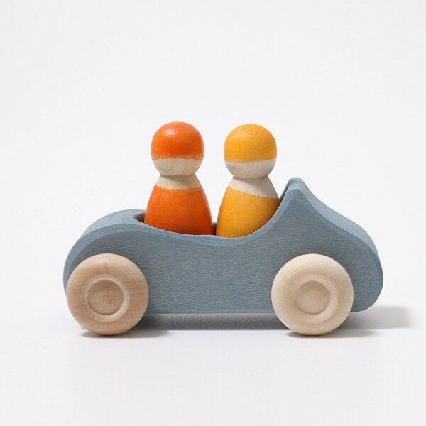 Grimms - blauwe auto met popjes