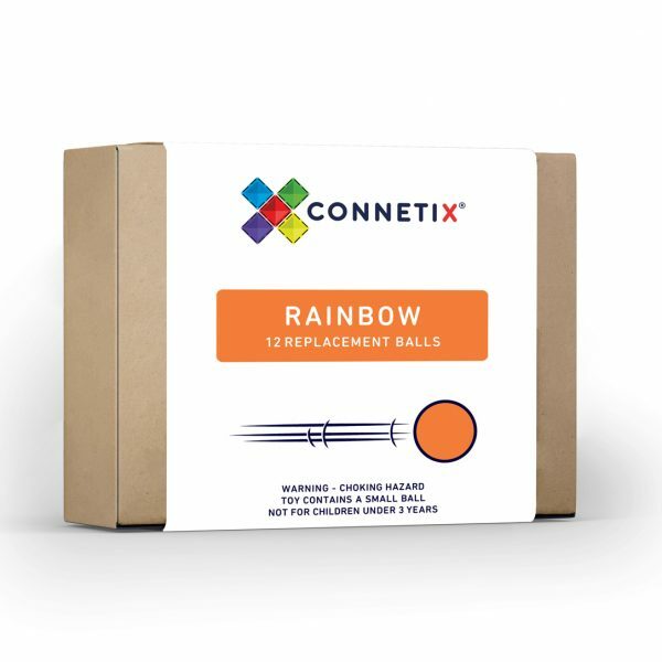 Connetix Magnetic tiles - RAINBOW ballen 12 stuks