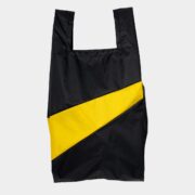 Susan Bijl - The new shopping bag - Medium - Black sunflower