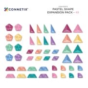 SALE Connetix Magnetic tiles - PASTEL shape expansion pack 48 piece