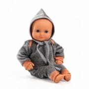 Djeco - Pomea Poppenkleding pearl grey 32 cm