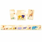 Djeco - Puzzel dieren klein naar groot